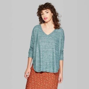 Teal Long Sleeve Top